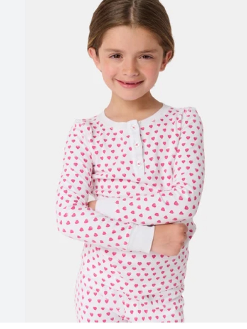 🔥ROLLER RABBIT Sz 6 kids Hearts Pajama Top only Pristine! Price firm!